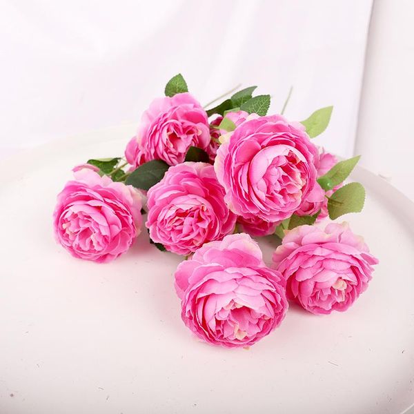 

decorative flowers & wreaths peony silk artificial wedding arch backdrop decoration big fake flower garden home diy bouquet
