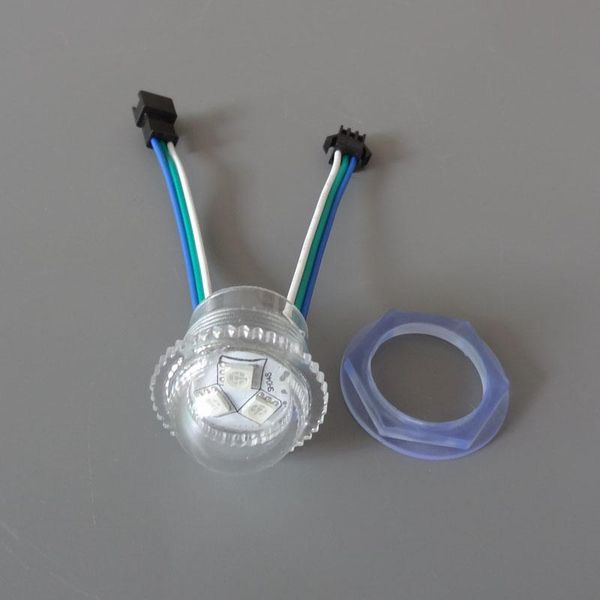 

800pcs dc12v smd rgb ws2811 ic led module exposed point light source waterproof ip67 pixel 26mm diameter modules