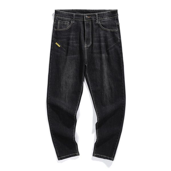 

men's jeans men pants trousers stretch large size big 6xl 7xl 44 46 48 autumn classic casual home vintage, Blue