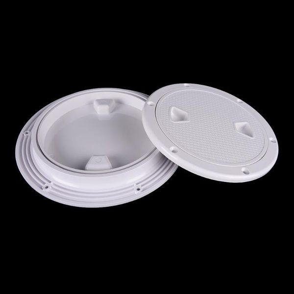 

rafts/inflatable boats marine boat rv white round 4" 6" 8' access hatch cover screw out deck inspection plate