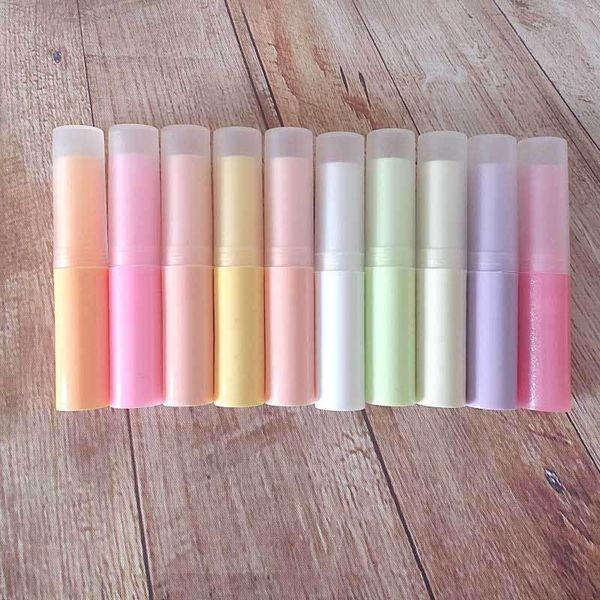 

storage bottles & jars 10pcs/set korean lip tube 3g lipstick diy empty plastic packaging jar colors scrub container wholesale