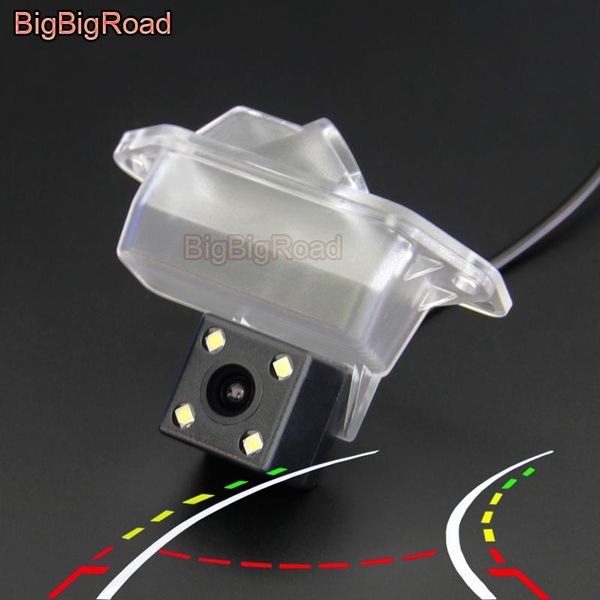 

car rear view cameras& parking sensors bigbigroad for mitsubishi grandis mpv evolution x outlander pajero io intelligent dynamic trajectory