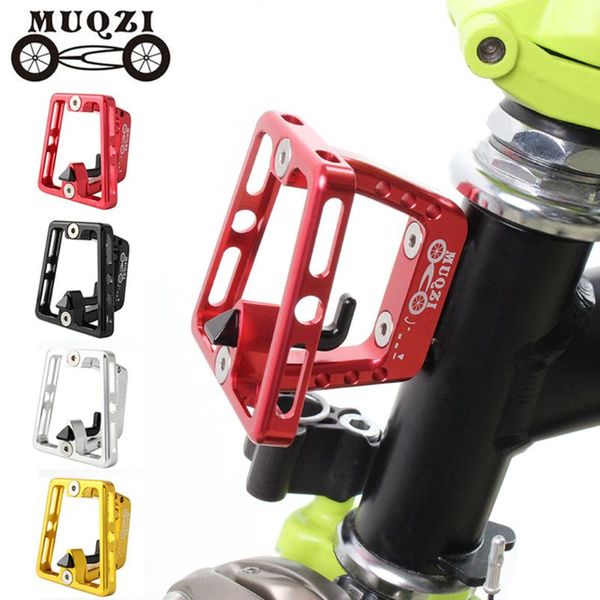 

bicycle front carrier bag bracket racks biking portableÂ holder folding bike dustproof cycling parts for muqzi brompton car & truck