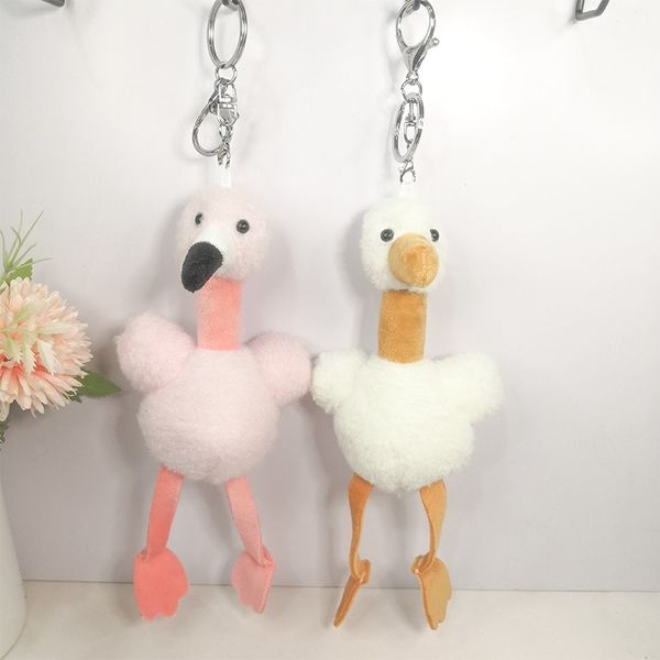 

fragrance cloud swan key chain flamingo plush doll student backpack car pendant