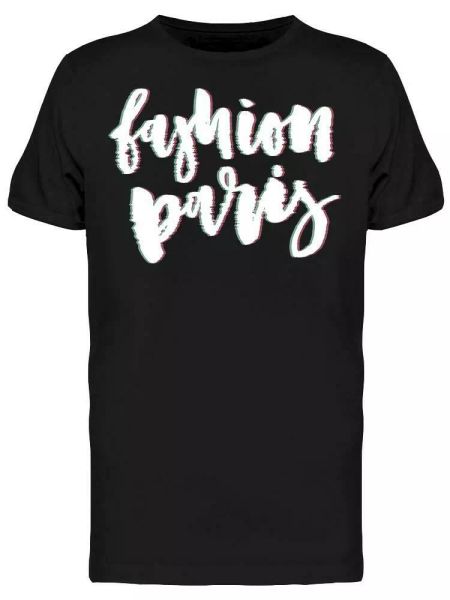 

fashion paris tee men's -image by shutterstock, White;black
