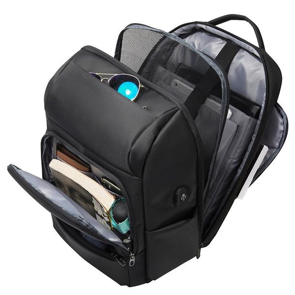 

anti-thief waterproof men backpacks multifunctional fashion 17.3 inch lapbackpack usb charging travel bag mochila