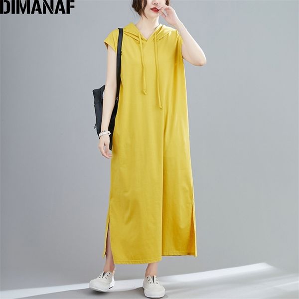 

plus size women dress summer cotton hooded lady vestidos female clothing casual loose maxi solid pockets sundress 210531, Black;gray