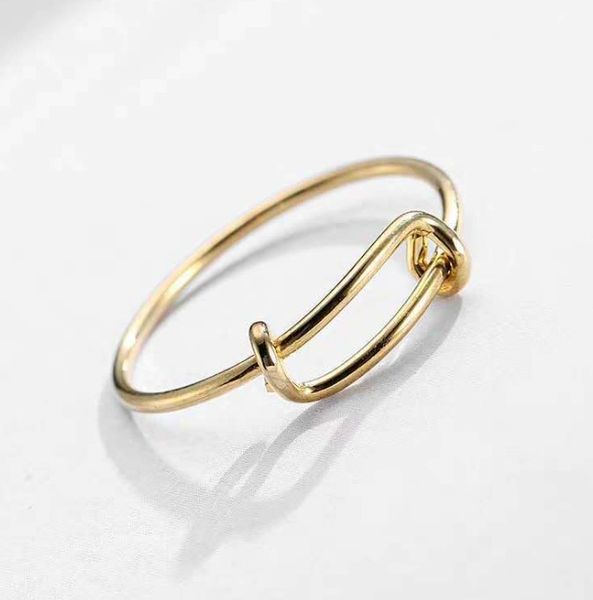 

european and american personality adjustable ring women's trend versatile metal plated ring, Silver