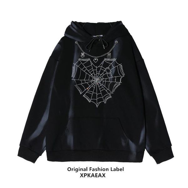 

men's jackets 2021 autumn women tracksuit korean fashion y2k thin zipper long sleeve casual coat female sweatshirt with hood oversized, Black;brown
