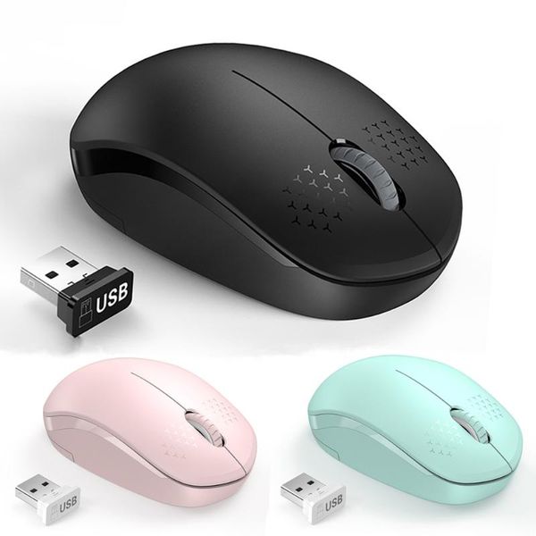 

mice noiseless mouse wireless 2.4g silent buttons ergonomic mute for computer lapdesknotebook pc mause
