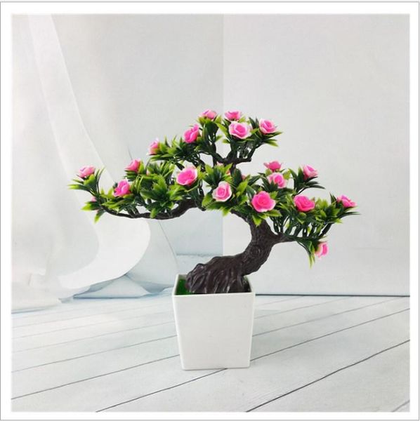 

welcoming pine bonsai simulation artificial potted plant ornament home decor plants decorative flowers & wreaths