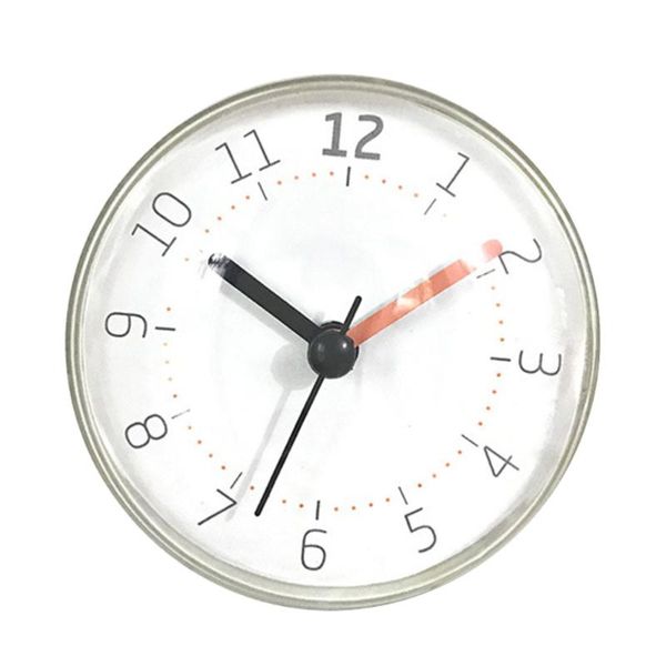 

wall clocks 1pc waterproof suction clock decorative mini decor anti-fog for bathroom kitchen dining room without batte