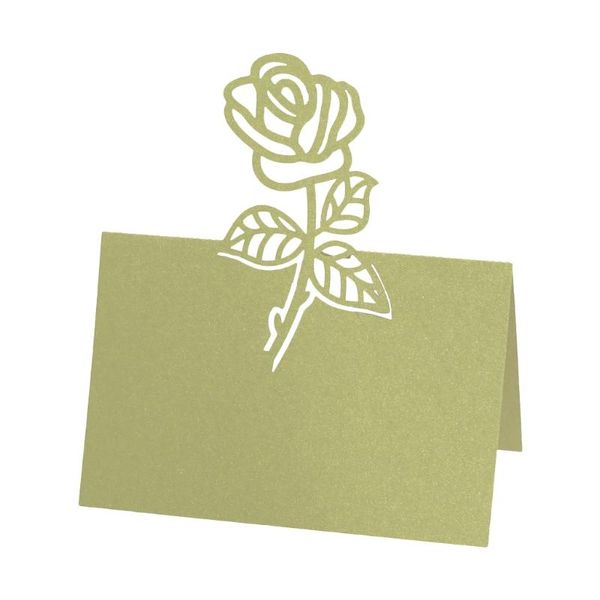 

greeting cards 100pcs hollow rose flower table number name place card wedding party decoration m68e