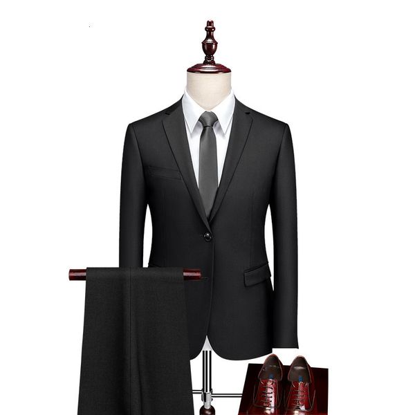 

suit bus men's two-piece suit groomsman groom's wedding drs, White;black