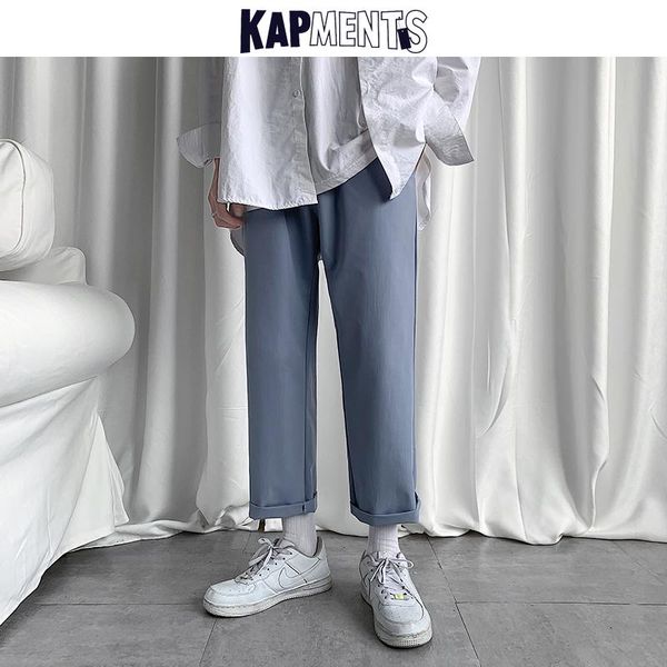 

straight casual harem pants for men 2021 mens japanese streetwear high waist joggers fashions oversized trousers men's, Black
