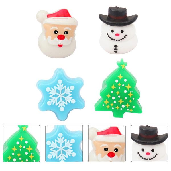

christmas decorations 4pcs xmas luminous rings festive flashing children's led light ring toys #q4