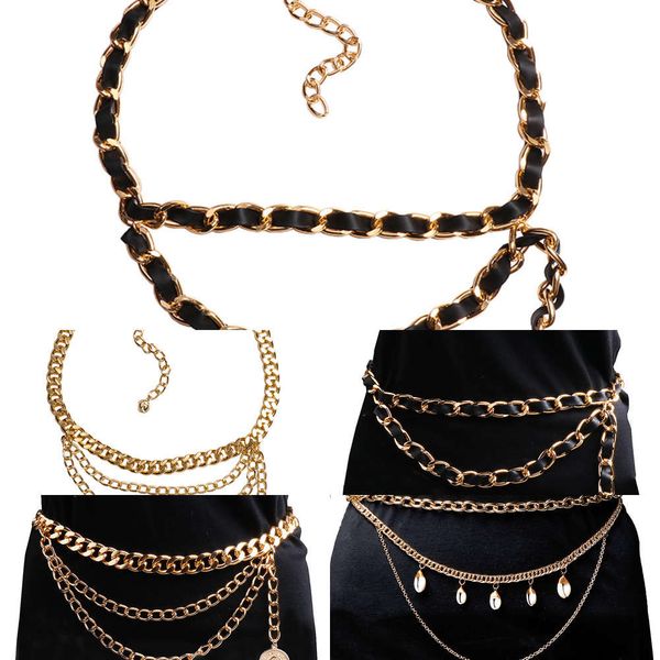 

waist accsori juran fashion clothing new multilayer belt body chain, Silver