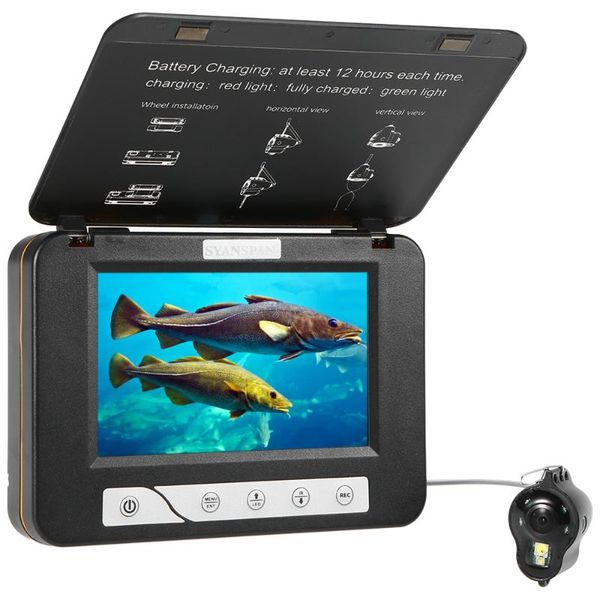 

underwater ice fishing video camera fish finder night vision 5 inch lcd monitor with carry bag