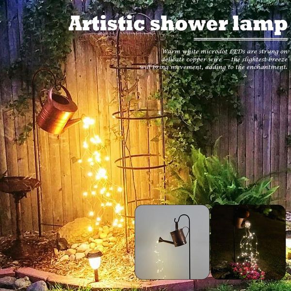 

lawn lamps star type shower garden art light decoration led lamp creative outdoor gardening with iron stand sprinkler design