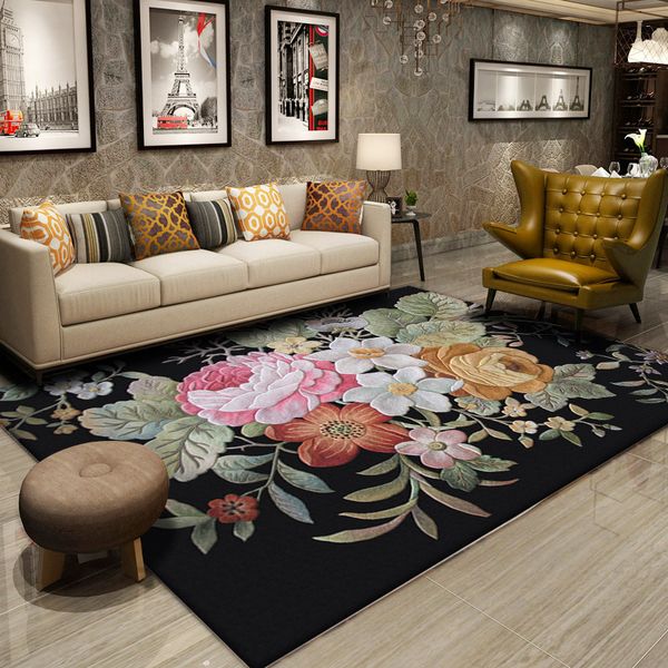 

new zealand wool carpet livingroom europe pastoral carpet bedroom home decor rug sofa coffee table floor mat handmade floor rugs