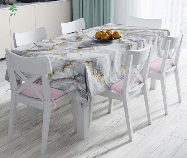 

table cloth modern marble patterned tablecloth kitchen dining room to decorate family gifts