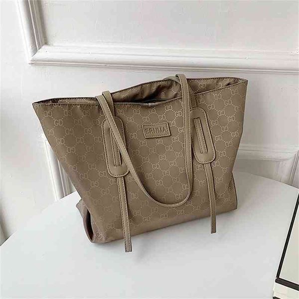 

design canvas new commuter large capacity nylon tote bag oxford cloth portable shoulder bag women handbags