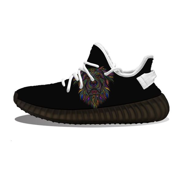 

diy custom mandala dog running sho mh printed mens womens trainers outdoor sports sneakers