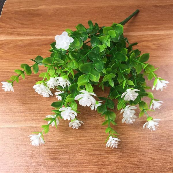 

decorative flowers & wreaths simulated plant with rose and green leaves flower home party decoration garden