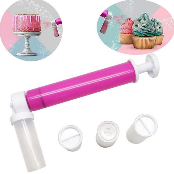 

manual airbrush for cake decorating coloring baking decoration tools pastry dusting spray tube color duster kitchen &