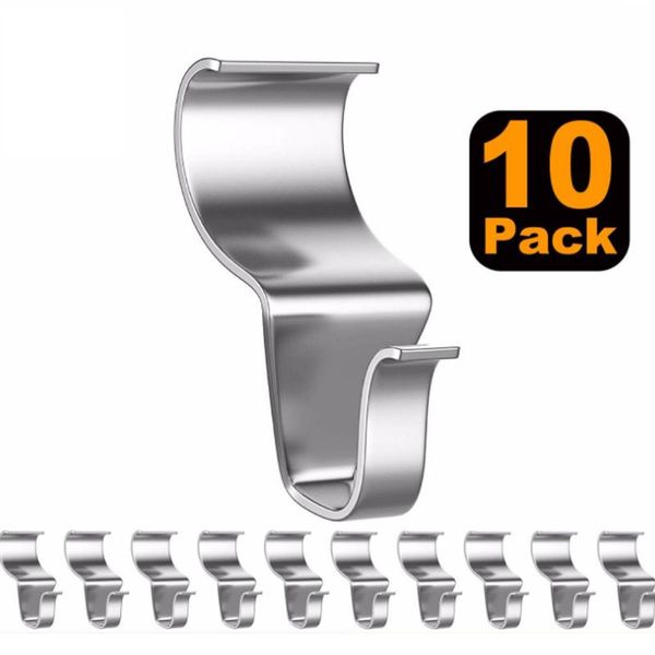 

hooks & rails 10-piece set stainless steel s-shaped hook hidden wall joints siding board creative seamless no need to punch