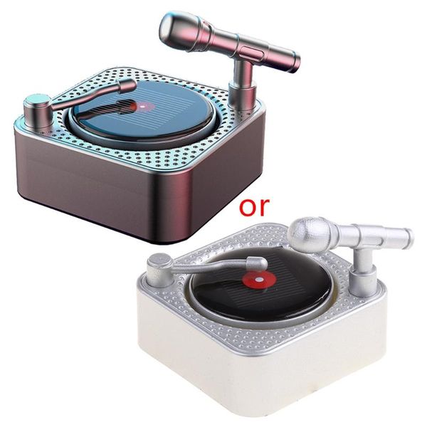 

car air freshener n84f rotatable solar phonograph perfume clip fresh fragran