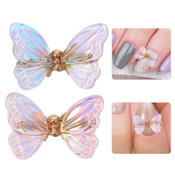 

4pcs nail art studs 3d decorations diy manicure, Silver;gold