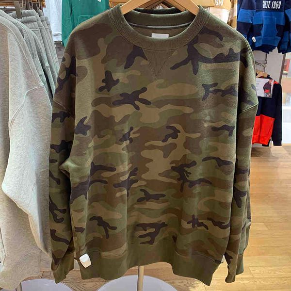 

brand hoodie gap men's camouflage round neck pullover thin velvet leisure sports sweater, Black