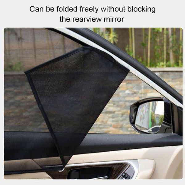 

car sunshade black front+rear mesh fabric shield side window uv protection visor