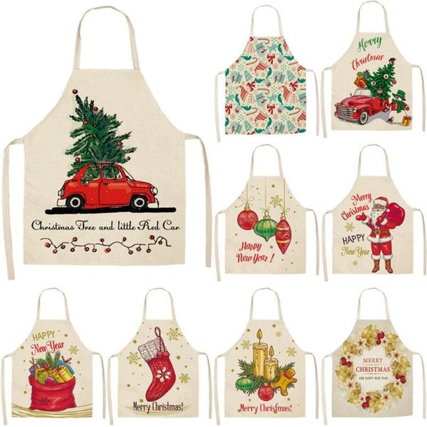 

aprons cleaning tools waist bib cooking apron baking accessories kitchen supplies christmas decorations gifts