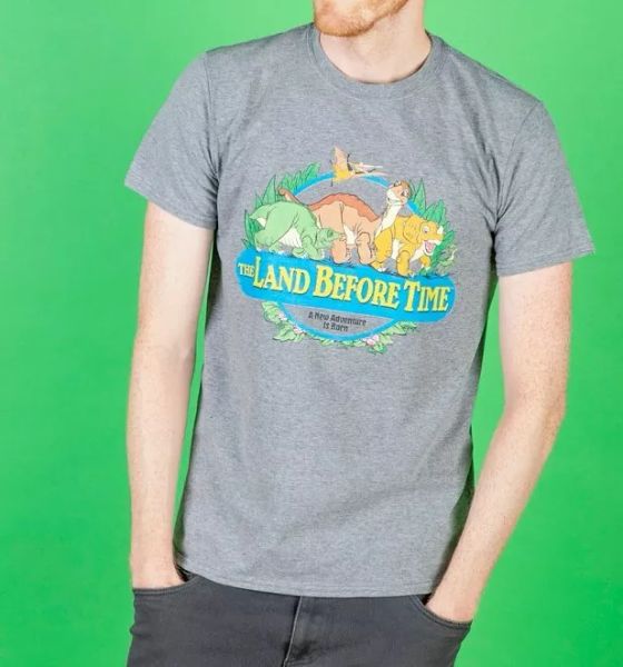 

official men's the land before time t-shirt, White;black