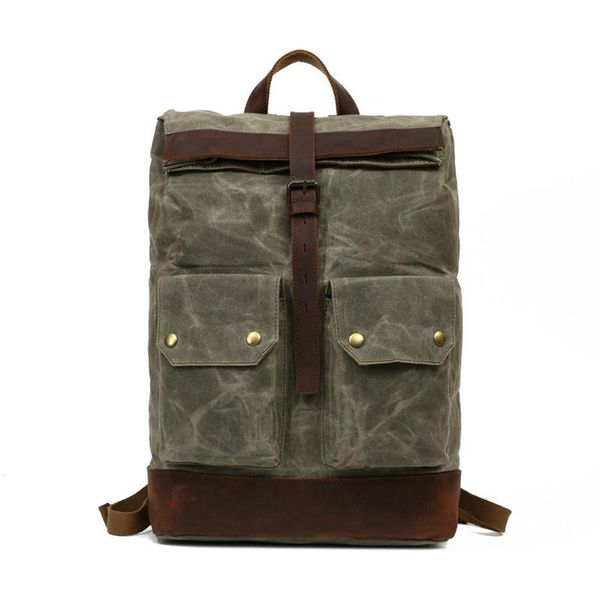 

backpack luxury vintage canvas travel backpacks large waterproof daypacks retro bookbag pack