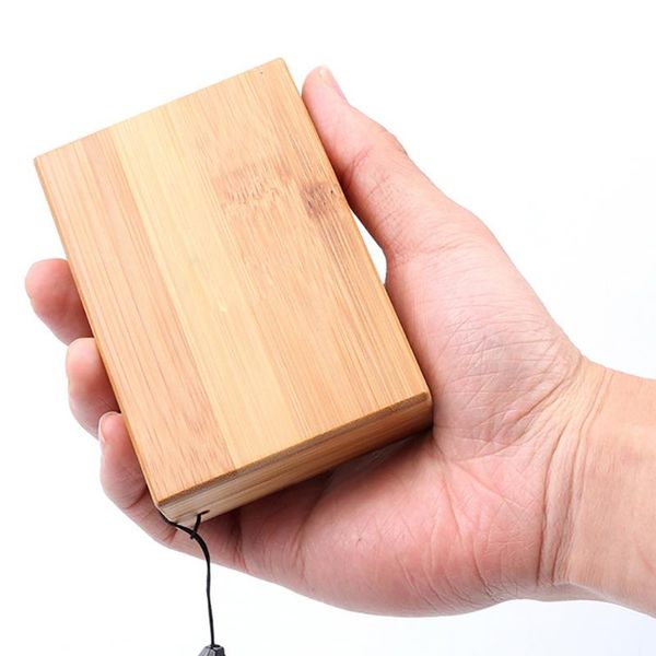 

waterproof sports accessories storage double side compartment magnetic hook practical classic portable fishing box wooden