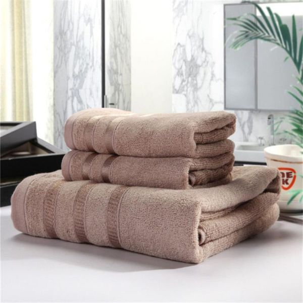 

towel 3 pcs/set bamboo fiber set men absorbent beach bath for washcloth solid bathroom furniture home textile badhanddoek