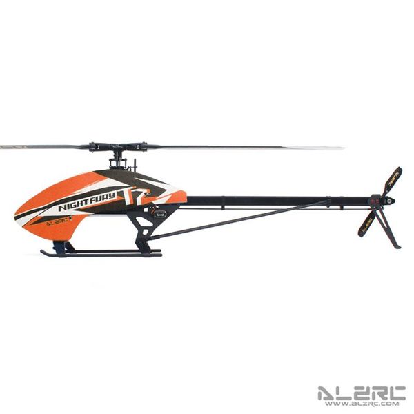 

drones alzrc n-fury t7 fbl 3d fancy helicopter model kit w/o motor esc servo without battery th18896-smt6