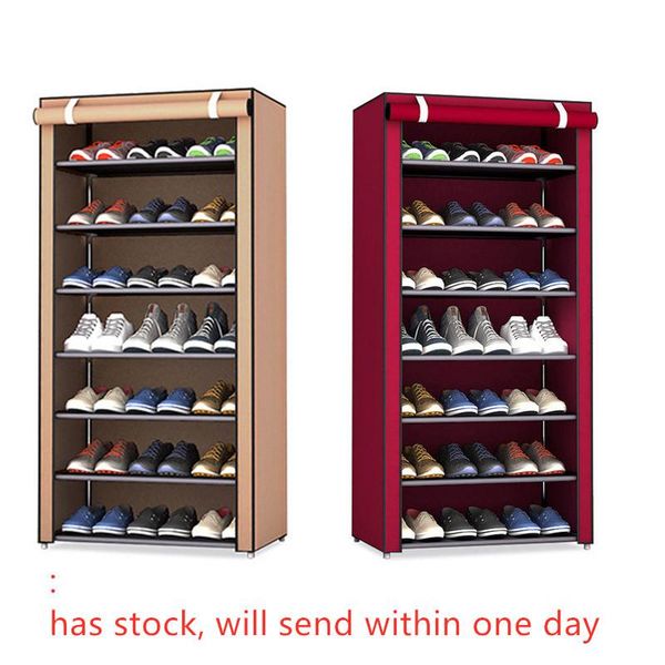 

clothing & wardrobe storage 8 layers stainless steel shoe rack home organizer kitchen accessories cabinet dust-proof bathroom shelves shoes