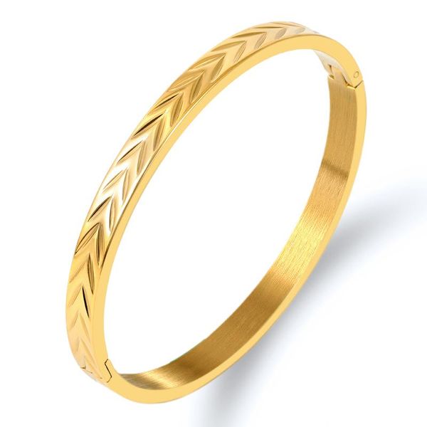 

bangle vintage bangles for women brief gold color open arrow charm fine jewelry bijoux femme valentines gift, Black