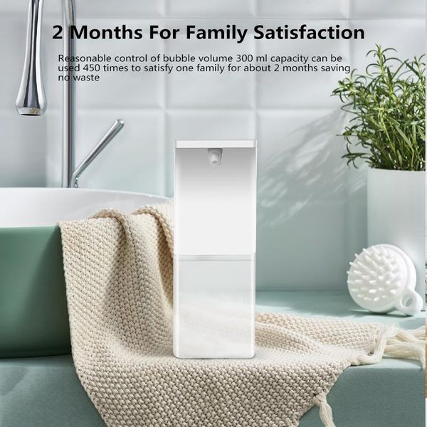 

300ml soap dispenser automatic touchless foam pump hand bathroom liquid