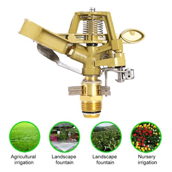 

4'/6' nozzle irrigation sprinkler head 360 degree rotary adjustable pattern rain bird garden agricultural lawn spray watering equi