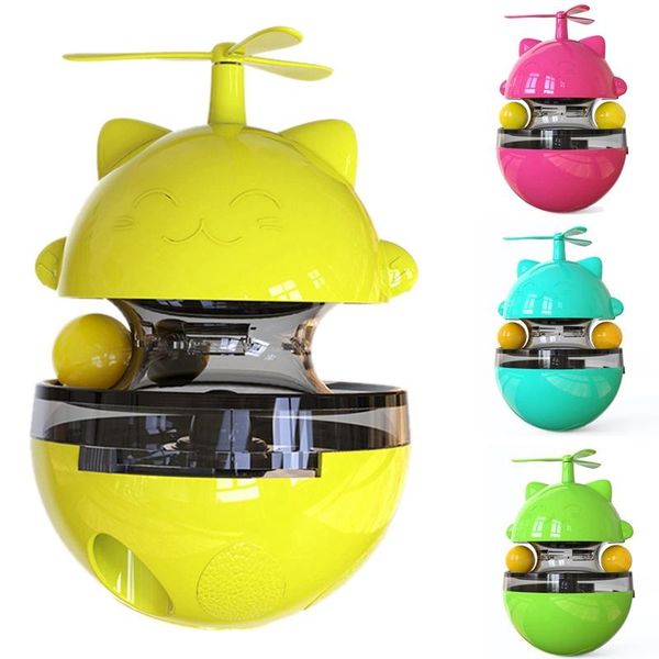 

cat toys fun tumbler turntable slow entertainment leaking ball funny stick