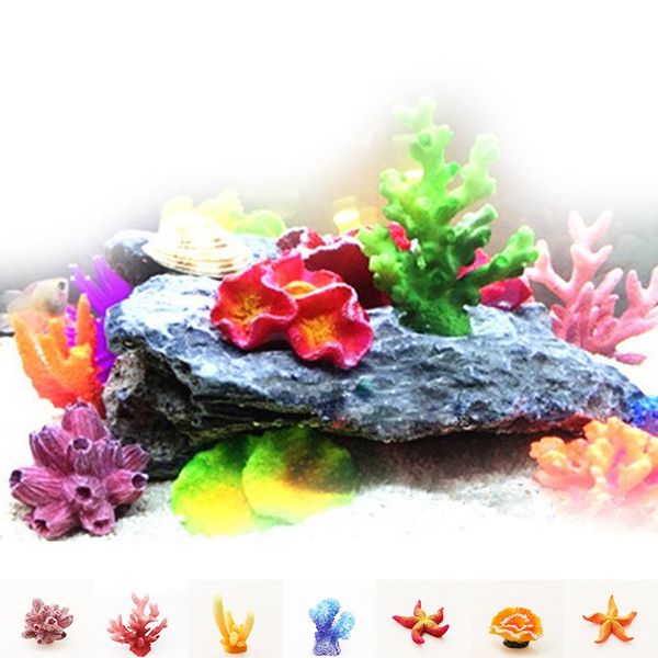 

resin aquarium coral artificial seabed plant eco-friendly fish tank decorations reef rock landscapes ornaments home decor supply