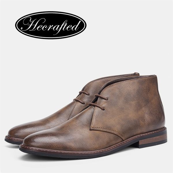 

american style men boots retro ankle boots men leather boots #kd581 211216, Black