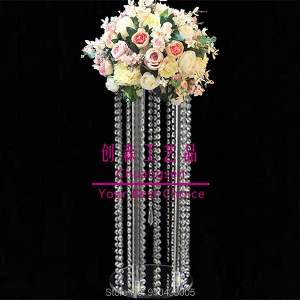

party decoration 10pcs/lot wedding road lead artificial flower holder table centerpiece stand christmas