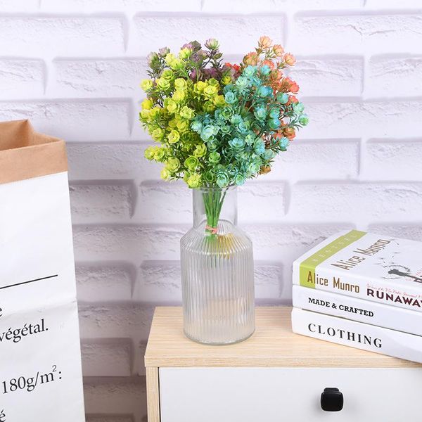 

decorative flowers & wreaths rose bud bunch indoor home living room simulation flower restaurant layout real estate partition arrangement