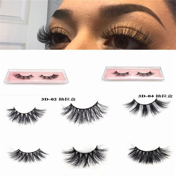 

false eyelashes makeup mink 100% cruelty handmade 3d lashes full strip soft